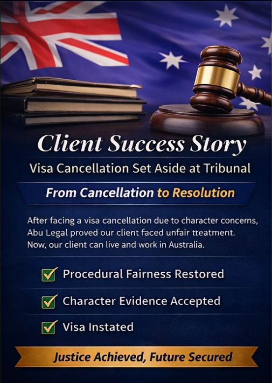 Visa Cancellation Set Aside by the ART